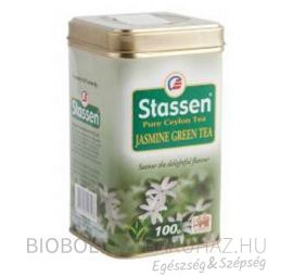 Stassen Zöld tea Jázmin fémdobozban 100g