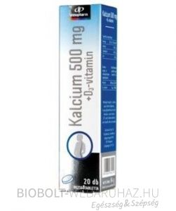 Innopharm Kalcium 500mg +D3-vitamin pezsgőtabletta 20db