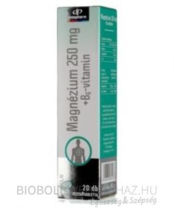 Innopharm Magnézium 250mg +B6-vitamin pezsgőtabletta 20db