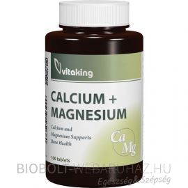 Vitaking Kalcium Magnézium tabletta 100db