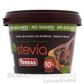 Torras Stevia cukormentes mogyorókrém 200g