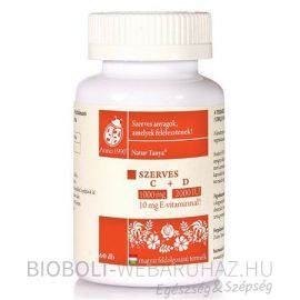 Natur Tanya Szerves C+D-vitamin tabletta 60db
