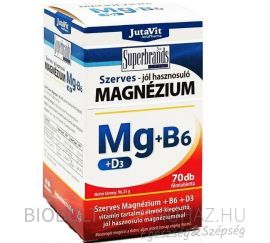 Jutavit Szerves Magnézium+B6+D3 70db