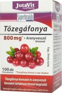 Jutavit Tőzegáfonya+aranyvessző kivonat tabletta 100db