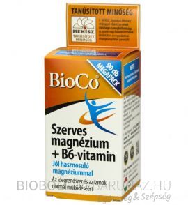 BioCo Szerves magnézium + B6-vitamin tabletta 90db