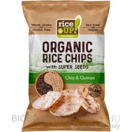 Rice Up Bio chia-quinoa chips 25g