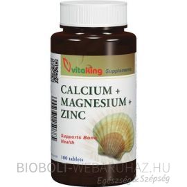 Vitaking Kalcium Magnézium Cink tabletta 100db