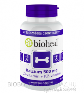 Bioheal Kalcium+d3+k2 vitamin tabletta 70db