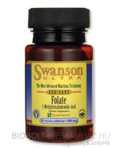Swanson Folate 400µg kapszula 30db
