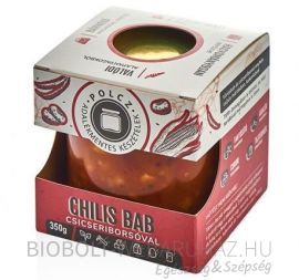 Polcz Adalékmentes készételek Chilis bab Csicseriborsóval 350g