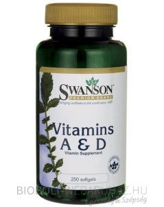 Swanson A és D-vitamin kapszula 250db