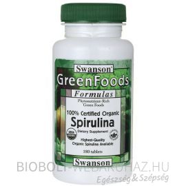 Swanson Spirulina alga tabletta 180db