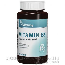 Vitaking B5-vitamin Pantoténsav gélkapszula 90db
