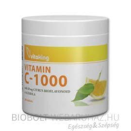 Vitaking C-vitamin 1000mg Bioflavonoid acerola csipkebogyó tabletta 200db