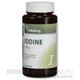 Vitaking Jód IODINE tabletta 240db