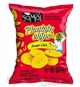 Samai Gluténmentes Plantain Főzőbanán chips csípős chili 75g