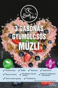Szafi Free 3 Gabonás gyümölcsös müzli 300g