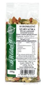 Rédei Csökkentett szénhidrát tartalmú Háromszínű Szarvacska tészta 250g