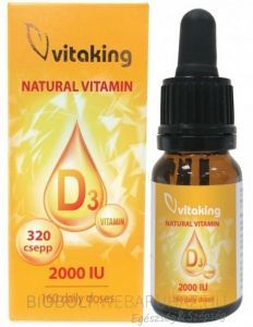 VITAKING NATURAL D3 VITAMIN CSEPP 10ML