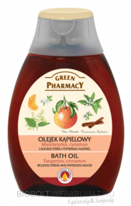 GREEN PHARMACY FÜRDŐOLAJ GYÓGYNÖVÉNYES MANDARIN FAHÉJ KIVONATTAL 250ml