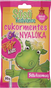 Süsü kedvence Fit kids cukormentes nyalóka 5 db
