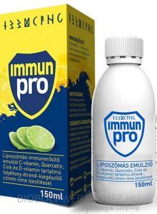 ImmunPro Liposzómás Emulzió C-vit + Quercetin + Cink + D-vit 150ml