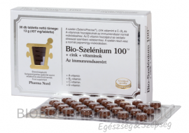 Bio-Szelénium 100+cink+vitamin tabletta 437mg 30 db