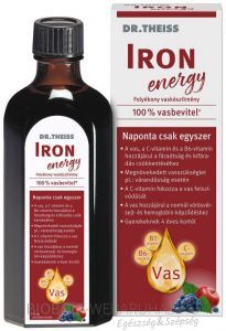 Dr Theiss Iron Energy folyékony vaskészítmény 250ml 