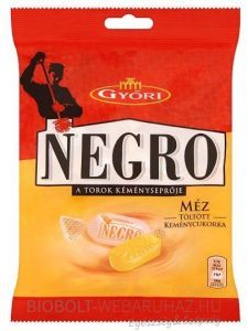 Győri Negro töltött keménycukorka mézes 159g 