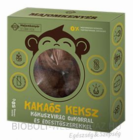 Majomkenyér Kakaós keksz kókuszvirág cukorral és édesítővel 50g