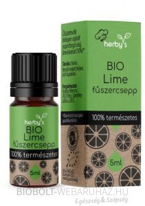 Herbys bio fűszercsepp lime 5ml 