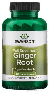 Swanson Ginger Root Gyömbér gyökér 540mg kapszula 100db