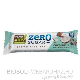 Rice up Zero Rizsszelet kókuszos ízű tejcsokoládéval hozzáadott cukor nélkül 18g