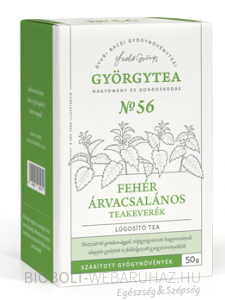 Györgytea Fehér árvacsalános teakeverék Lúgosító tea 50g