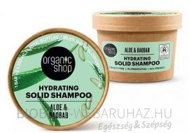Organic Shop Hidratáló szilárd sampon aloe és baobab 60g 