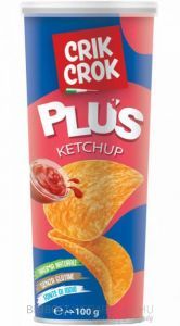 Crik Crok Gluténmentes ketchupos burgonya chips 100g