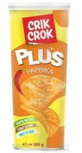 Crik Crok Gluténmentes paprikás burgonya chips 100g