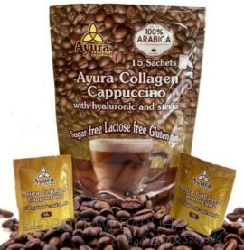 Ayura Herbal Collagen cappuccino tasakos 15x15g