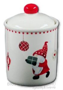 Karácsonyi kerámia tároló 