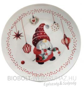 Karácsonyi kerámia kistányér