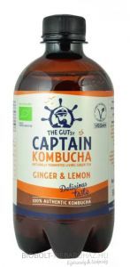 Captain Bio Kombucha Élőflórás ital gyömbér-citromos 400ml*