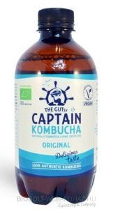 Captain Bio Kombucha Élőflórás ital original 400ml*