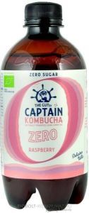 Captain Bio Kombucha ZERO Élőflórás ital málna ízesítéssel 400ml*