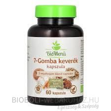 Biomenü Bio 7 gomba keverék kapszula 620mg 60db