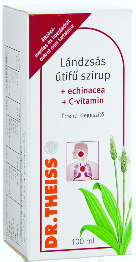 Dr. Theiss Lándzsás útifű szirup +Echinacea +C 100 ml