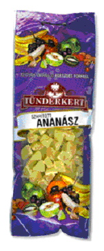 Tündérkert kandírozott Ananász kocka 100g