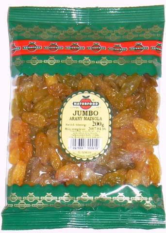 Naturfood Jumbo Arany Mazsola 150g